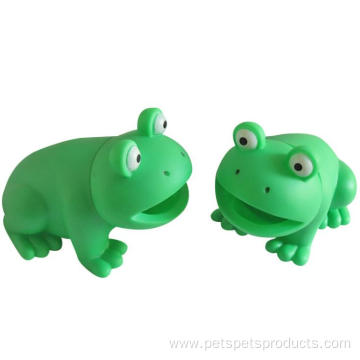 Durable Interactive Frog Vinyl Squeaky Dog Toy